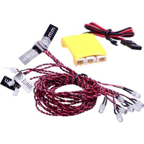 F04621 8 LED Multi-color Flashing Light System For RC Car Helicopter Multicopter Quadcopter
