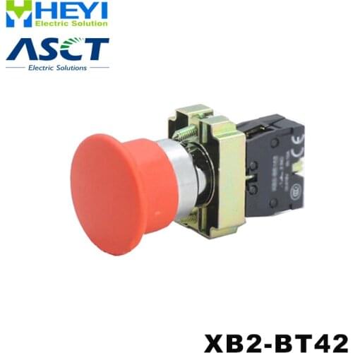 XB2-BT42 electrical switch N/C Push-pull pressure switch Red Mushroom push button