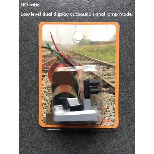 HO ratio XXSP-0007 Low level dual display outbound signal lamp model Train model accessories