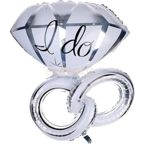 I DO Diamond Ring Foil Balloon Baby Shower Kids Birthday Party Decor