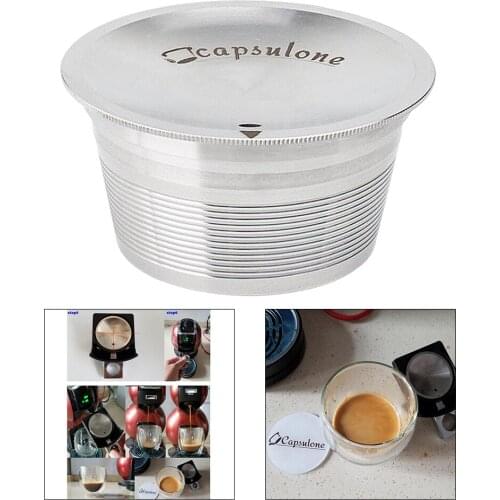 Coffee Capsule Stainless Steel Reusable Coffee Pod Reusable Cafe Tool for Bar Cafe