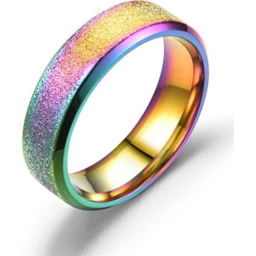 8MM New Simple Matte Couples Ring 100% Titanium Carbide Mens Jewelry Wedding Band Classic Womens Stainless Steel Tail Ring