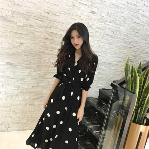 LKBOFEN Summer Polka Dot Dresses