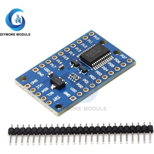 PCF8575TS 16 I/O Expander Controller Module DC 2.5-5.5V IIC I2C Interface For UNO R3 MCU Controlling Relay LED Button Buzzer