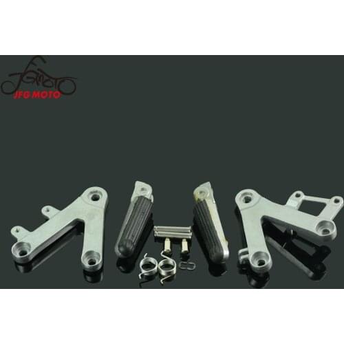 Motorcycle Front Foot Pegs Pedals Footrests Pedal Pads For Honda CBR400 NC29 1990-1997