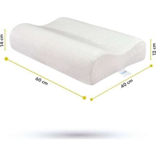 Visco Foam Aloevera Neck Support Pillow Visco Pillow For Female For Health And Beauty