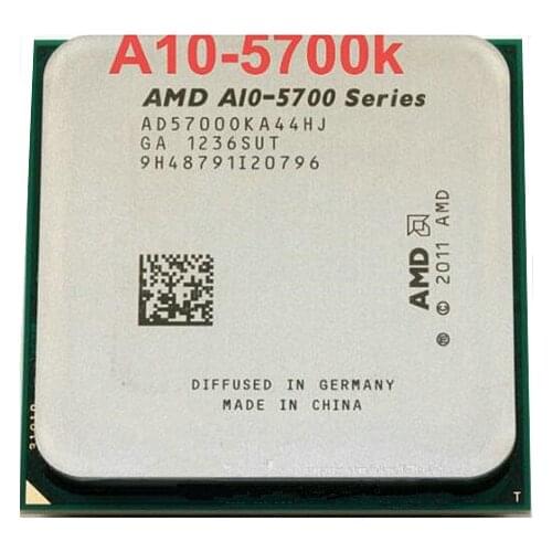 Free shipping AMD A10 5700 A10-5700K 3.4Ghz 65W Quad-Core CPU Processor AD5700OKA44H Socket FM2