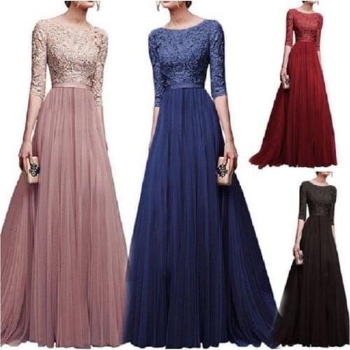 Straight Evening Dress Chiffon splicing fashion evening dress long skirt 6776