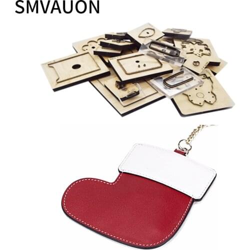 Christmas Socks Pendant Wood Die Cutting 2020 Diy New Decorative Steel Die Cutting Leather Bag Suitable For Die Cutting