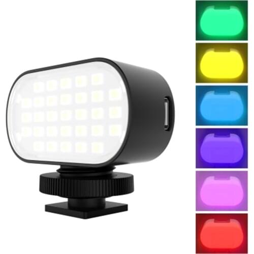 PULUZ Live Broadcast Video LED Light Photography Beauty Selfie Fill Light with Switchable 6 Colors Filters