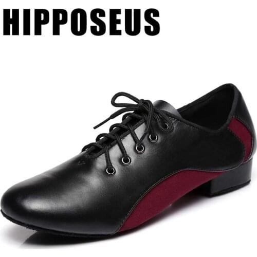 HIPPOSEUS Mens' Latin Dance-Shoes For Men Boy Ballroom Dance Shoes Ladies Modern Tango Jazz Dancing Shoes Salsa Practise Sandral