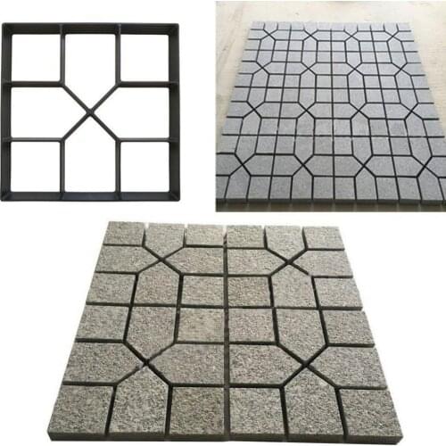 40cmx40cm Cement Brick Concrete Paver DIY Plastic Path Maker Square Paving Mold