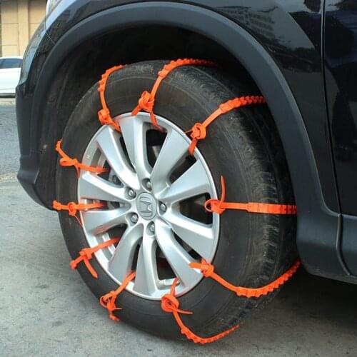 20pcs DIY Outdoor Winter Car Tire Snow Chains Universal Plastic Car-Styling Anti-Skid Tyre Wheel Chains For SUV Cars Vehicles