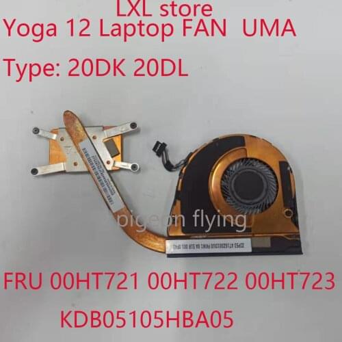 YOGA 12 FAN For Thinkpad Yoga 12 Laptop Cooling module 20DK 20DL FRU 00HT721 00HT722 00HT723 KDB05105HBA05 100% test OK