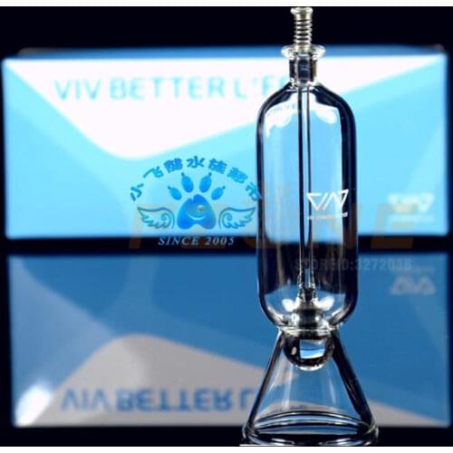 VIV Glass Aquarium Glass Fish Feeder ADA Quality VIV Stand Style Clear Glass Feed For Tropical Goldfish Food Feeding Aquario