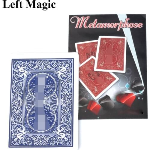 Metamorphose - Card Magic Tricks Playing Cards Change Point Magic Props Close Up Street Magic Illusion Gimmick