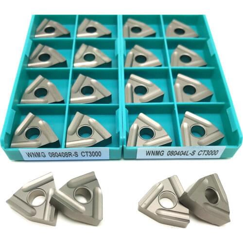 20pcs CNC cermet insert CCMT060204 FG Carbide insert Double-sided slotted turning tool Steel processing CCMT 060204 lathe tools