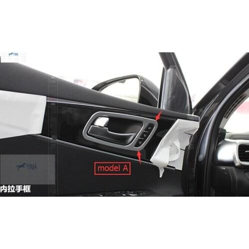 Yimaautotrims Matte Interior Refit Kit Fit For KIA Sorento 2016 - 2019 Inner Car Door Handle Bowl Cover Trim Accessories