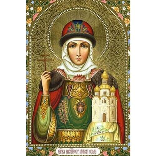 YNX new 5D diamond painting round diamond Madonna cross stitch hanging picture square diamond DIY religious diamond painting