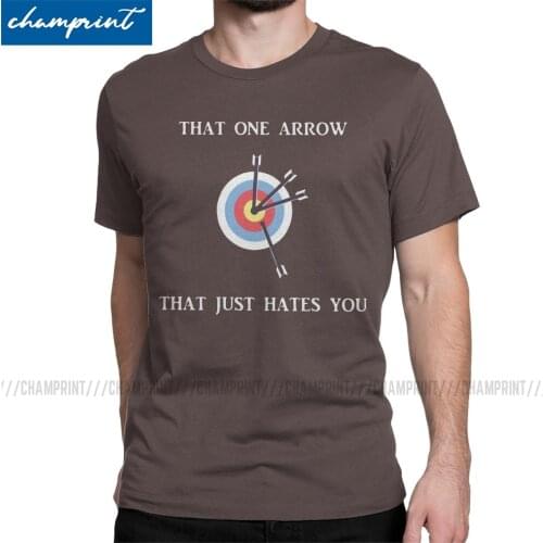 Men That One Arrow That Just Hates You Funny Archer Archery Training Gift T Shirts Bow Hunting Sports Clothes Fun O Neck Tees