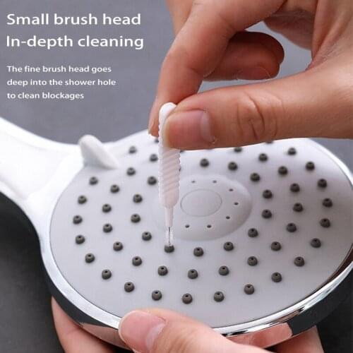 10/20pcs Shower Head Cleaning Brush Washing Anti-clogging Small Brush Pore Gap Cleaning Brush For Kitchen Toilet Phone Hole