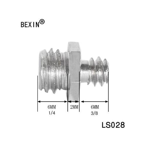 10 pieces 1/4 "male thread to 3/8" tripod screw conversion adapter Kit camera accessory for tripod photo studio accessories