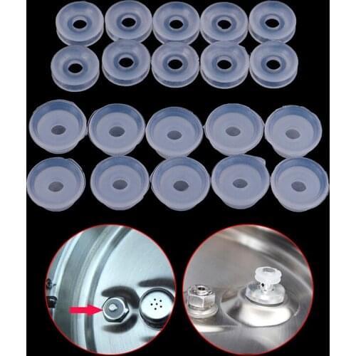 10Pcs Non toxic Sealer Gasket Electric Power Pressure Cooker Parts Pressure Cooker Float Valve Seal Rings Ball Valve Seal Ring