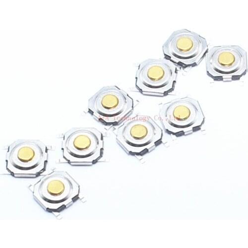 100Pcs Copper SMD 4x4 Tact Push Button Switch 4*4*1.5MM 1.6/1.7/1.9/2/2.3/2.5/3/3.5/4/4.3/5/6/7/8/9
