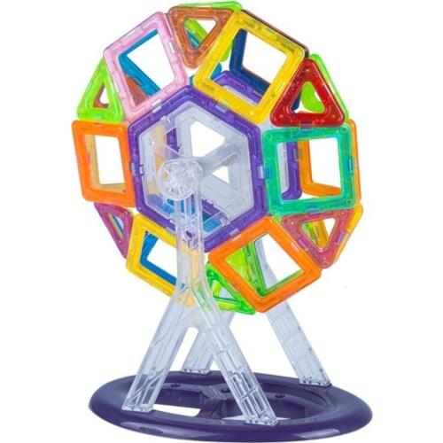 30pcs Mini Magnetic Designer Construction Set Model & Building Plastic Magnetic Blocks Educational ABS Magnet Toys For Kids Gift