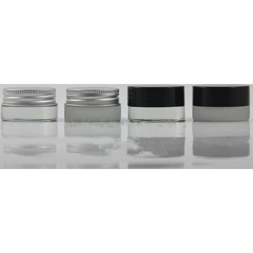 5g high quality glass cream jar with aluminum lids, cosmetic container, cosmetic packaging,5cc glass jar