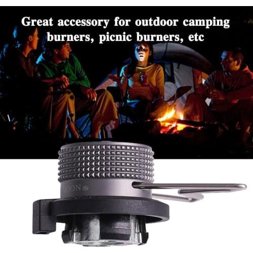 Aluminum Alloy Portable Outdoor Camping Cassette Gas Canister Tool Adapter supplies Barbecue Transfer Stove Connector Stand S3H3