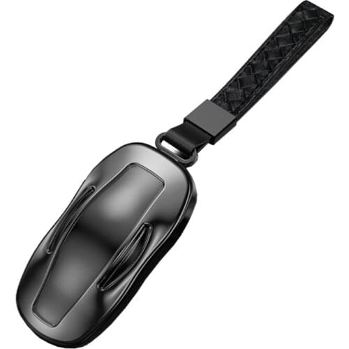 B36B Portable Car Key Cover for Tesla Model 3/S Model X/Y Fully Protection Case Bag Practical Automotive Accessories