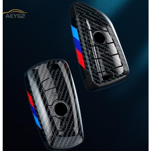 Carbon Fiber Car Remote Key Cover Case Shell For BMW 1 2 3 5 6 7 Series X1 X3 X4 X5 X6 F30 f31 F34 F10 F07 F20 G30 F15 F16 M3 M4