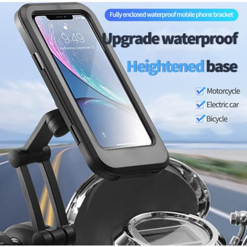 Xunting Waterproof Bicycle Phone Holder Universal Bike Motorcycle Handlebar Cell Phone Support Mount Bracket for Iphone