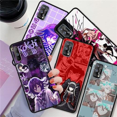 For Realme 6 8 7 Pro C3 C21 XT 5 GT Neo C25 C20 X50 7i C15 C11 Black Soft Phone Case Luxury Back Cover Game Danganronpa 2 Fundas