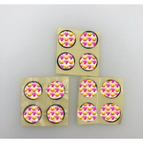 For Skoda 4 pcs Car Key Shell Pvc Emblem Symbol Sticker Logo