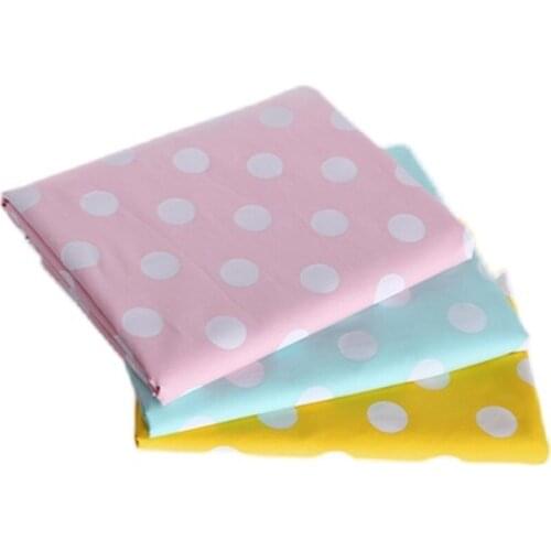 1M Cotton White Polka Dots Printed Imitation Tencel Poplin Thin Fabrics 60S High Dense Tissues Sewing Summer Skirt Clothes Cloth