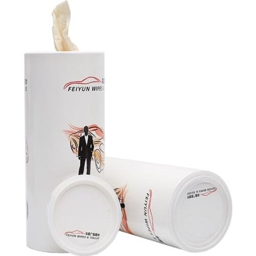 Custom Cylinder Shipping paper Container Tissue Box Cover for Car