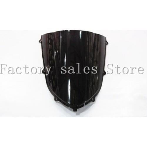 For Kawasaki Ninja ZX10R ZX-10R 2004 2005 black Windshield WindScreen Double Bubble 04 05