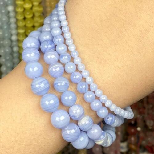 Natural Purple Agates Stone Round Beads Loose Spacer Beads For Jewelry Making Diy Bracelet Accessories 4-10 mm 15"