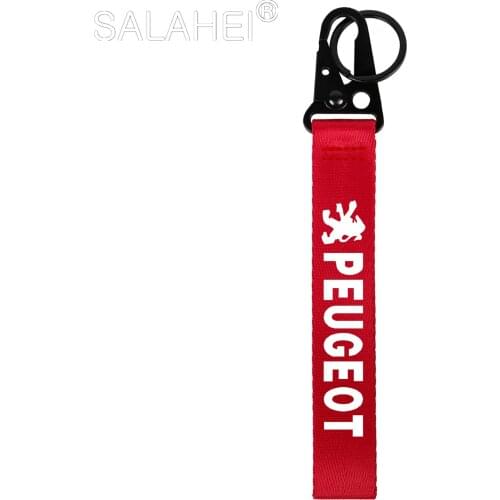 Nylon Car Key Stylish Sports Style Keychain Keyring For Peugeot 207 307 107 407 507 508 408 308 506 206 306 406 1008 5008 3008