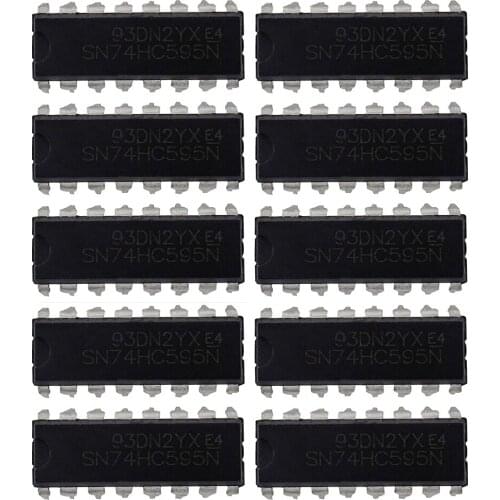 10PCS SN74HC595N DIP16 SN74HC595 DIP 74HC595N 74HC595 new and original IC