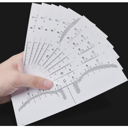 Disposable Tattoo Auxiliary Design Eyebrow Shaping Tool Brow Style Design Ruler Eyebrow Shape Locating Rule Transparent Paste