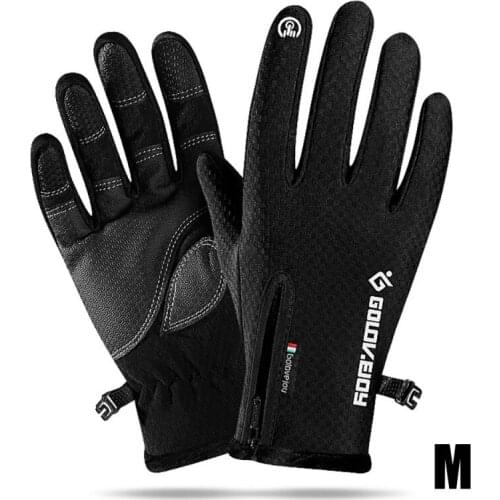 Bicycle Touchscreen Full Finger Gloves Winter Thermal Warm Gloves Outdoor Camping Hiking Motorcycle Waterproof Windproof Gloves