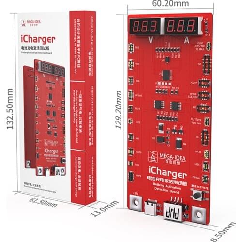 QIANLI MEGA IDEA iCharger Battery Activation Board Battery Charging Activation Test Board For iPhone Android Devices Repair Kit