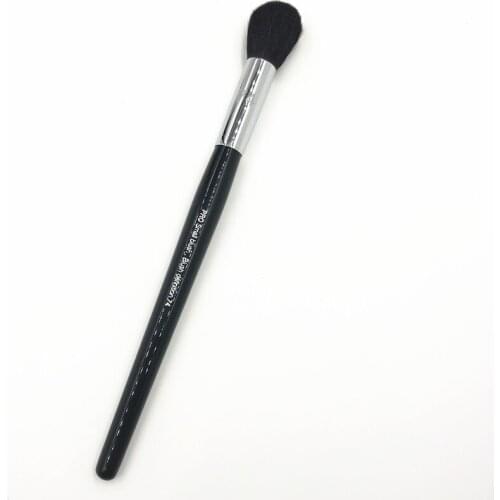 Professional Goat Hair Small Blush Brush Long Handle #74 Bronzer Sculpting Makeup Brush Beauty Tool