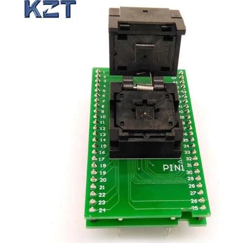 QFN40 MLF40 Programming Socket IC Test Socket Pitch 0.4mm Clamshell Chip Size 5*5 Flash Adapter SMT/SMD Test Socket