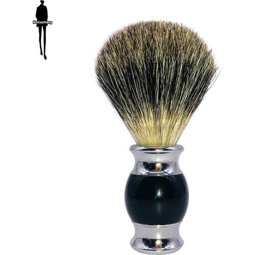 Beard Brush Mane Shaving Brush Soft And Comfortable Brush Head Multifunctional Makeup Brush Metal Resin Handle Best Gift For Men