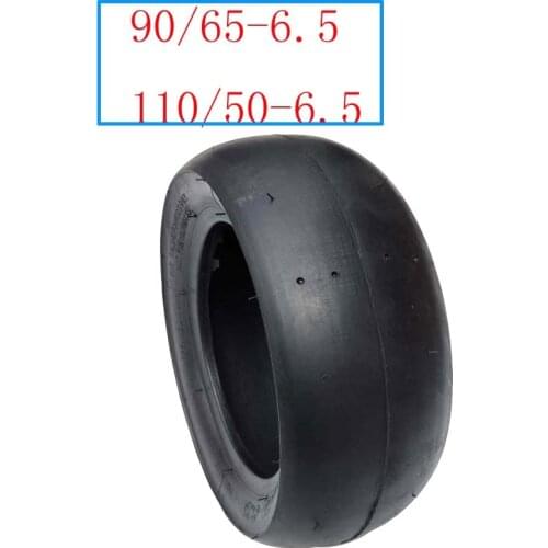 Slick Tyre 90/65-6.5 Front 110/50-6.5 Rear Tubeless Vacuum Tire for 47cc 49cc Mini Pocket Bike Motorcycle Accessories