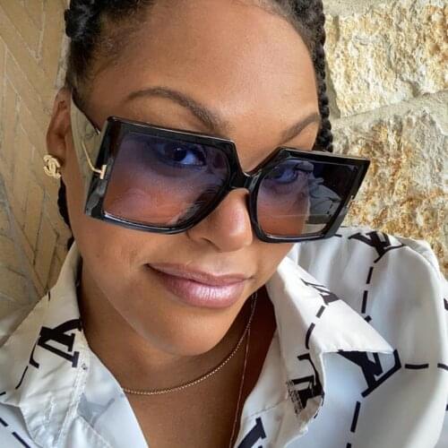 Big Frame Sunglasses Women Fashion Flower 2020 Luxury Brand Gradient Men Shades Retro Shades Glasses Oculos UV400